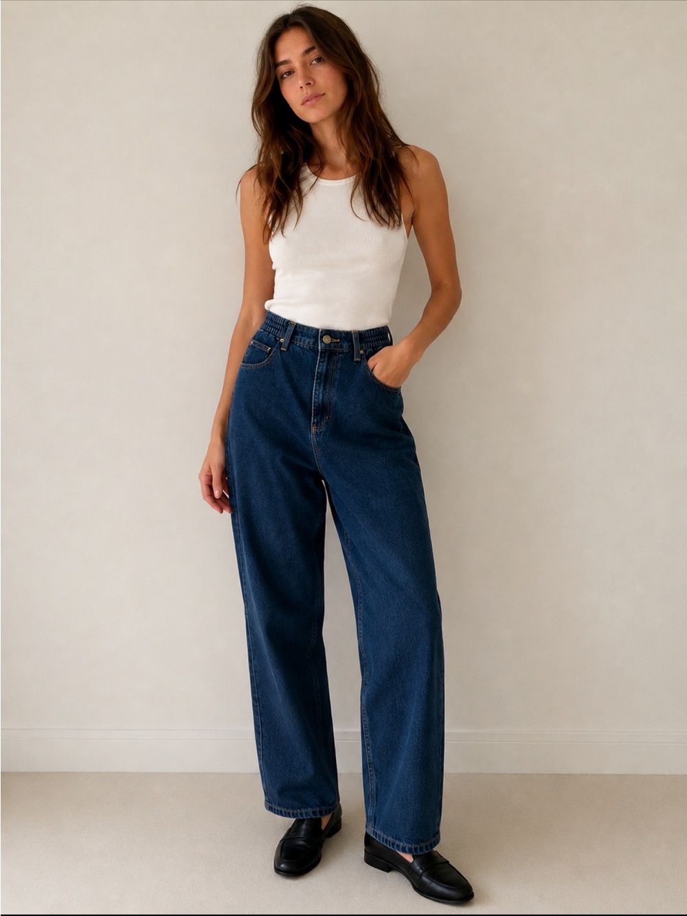 Vintage L.L.Bean High Waisted Comfort Waist Jeans Size 10 Dark Wash